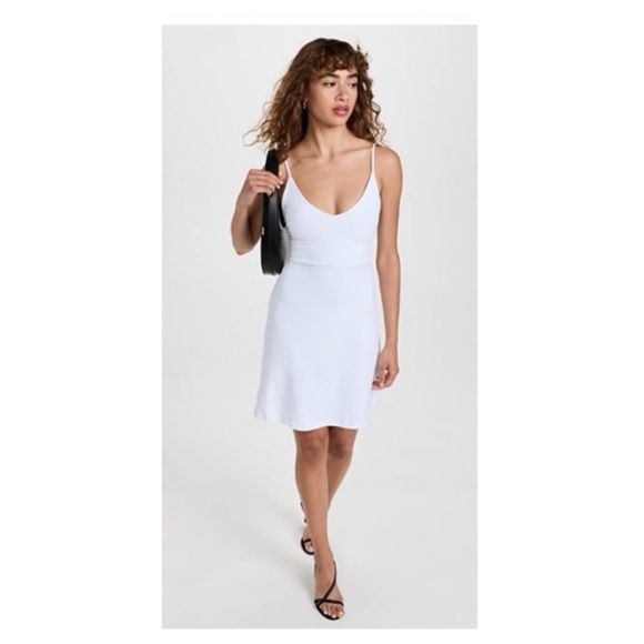 Susana Monaco V Neck A-Line Dress in White- XS,S,M - Picture 1 of 8